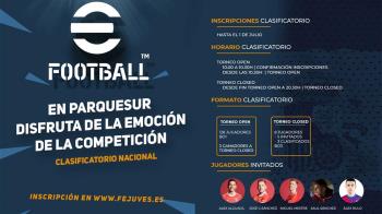 El centro comercial Parquesur de Leganés (Madrid) será la sede del clasificatorio Nacional de FEJUVES para el simulador de fútbol eFootball. 