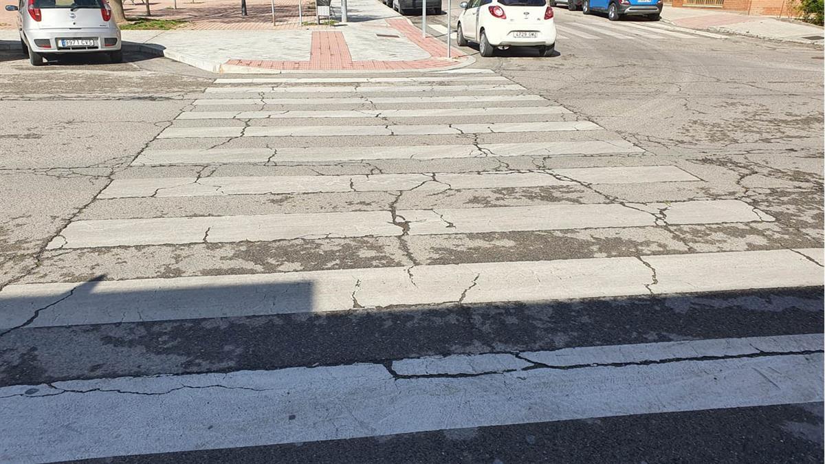 El PSOE exige al Gobierno de Aranjuez que adecente los pasos de peatones