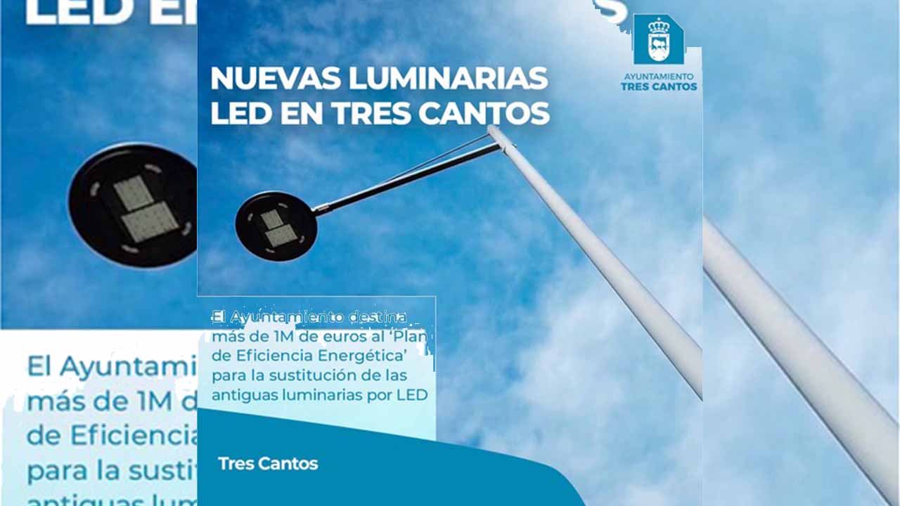 Para la sustitución de las antiguas luminarias por LED
