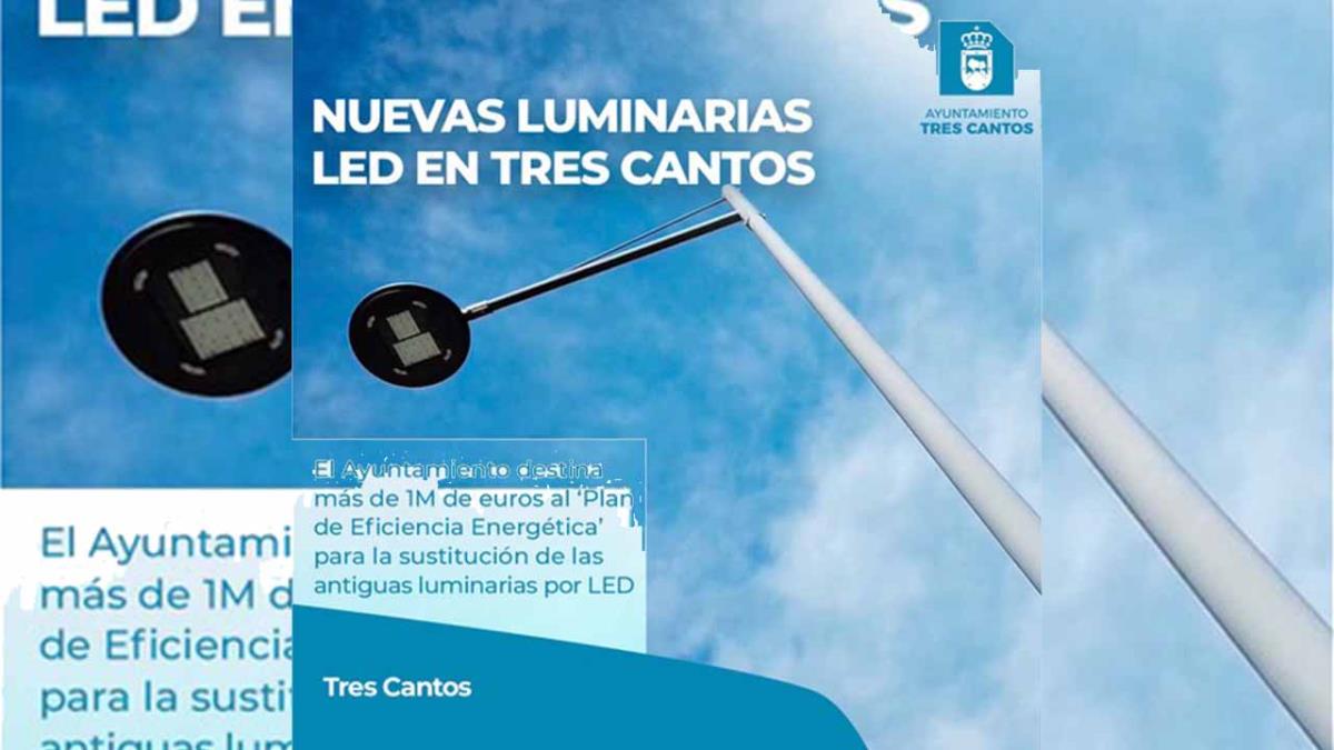 Para la sustitución de las antiguas luminarias por LED
