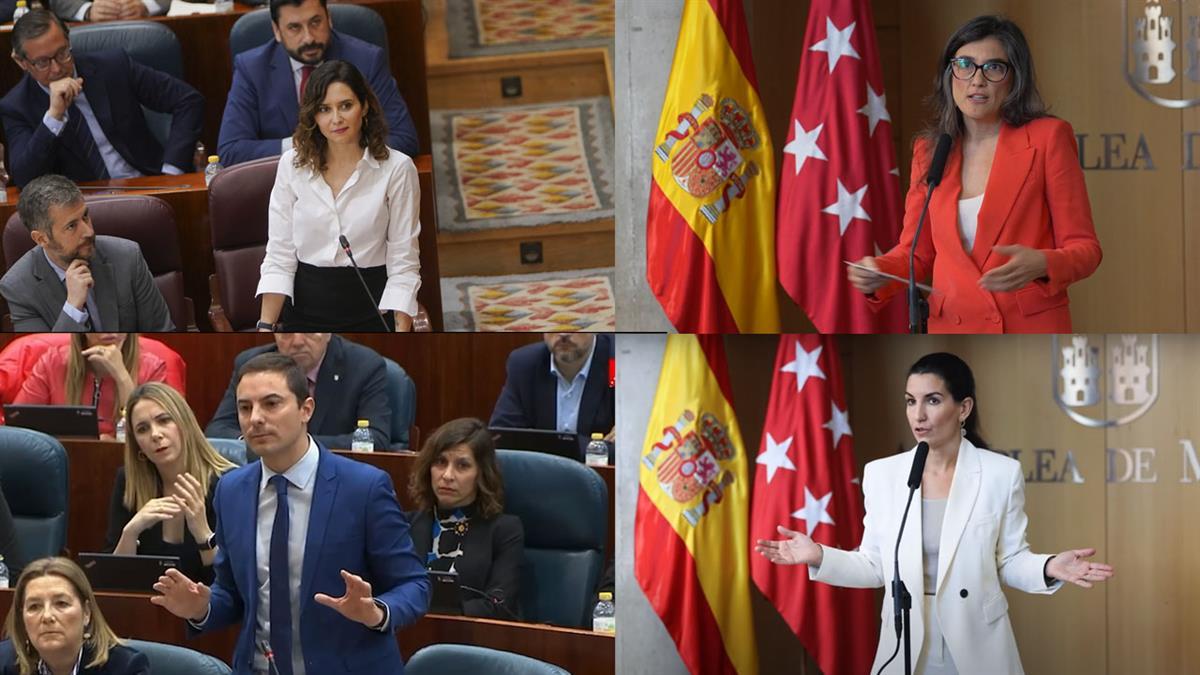 La izquierda ataca a la presidenta mientras PP y VOX ponen la vista en el caso Koldo