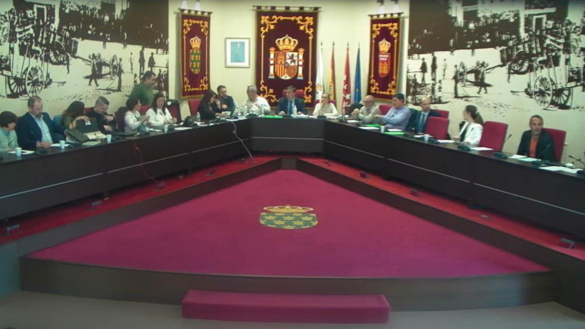 Durante la celebración del último Pleno