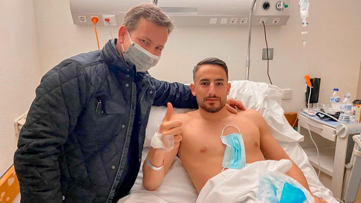 El jugador se lesionó en el duelo contra el Girona