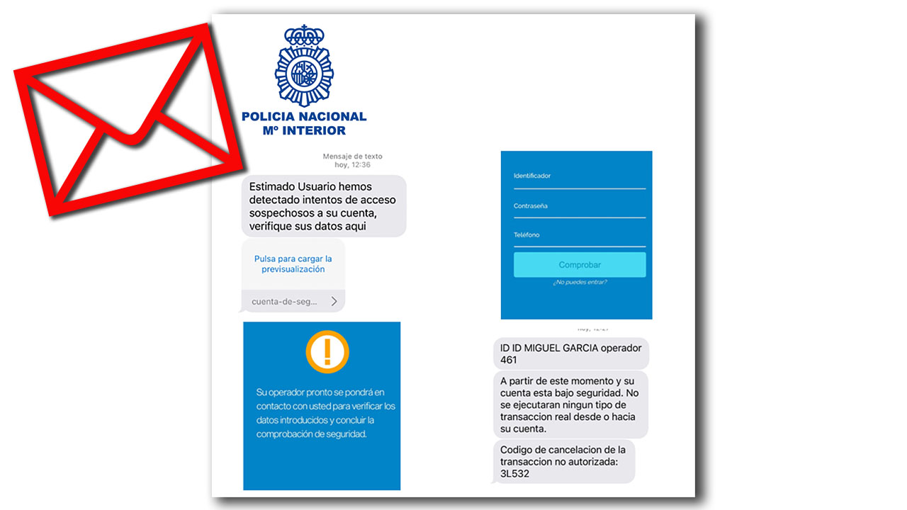 Policia Nacional alerta fraude banco estafa SMS | SoyDe