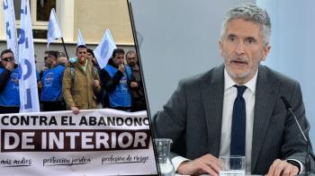 Agentes de las Fuerzas y Cuerpos de Seguridad del Estado se concentran contra el "abandono" del ministro del Interior
