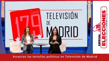 Televisión de Madrid da la bienvenida a sus tertulias de la mano de representantes políticos de distintas formaciones
