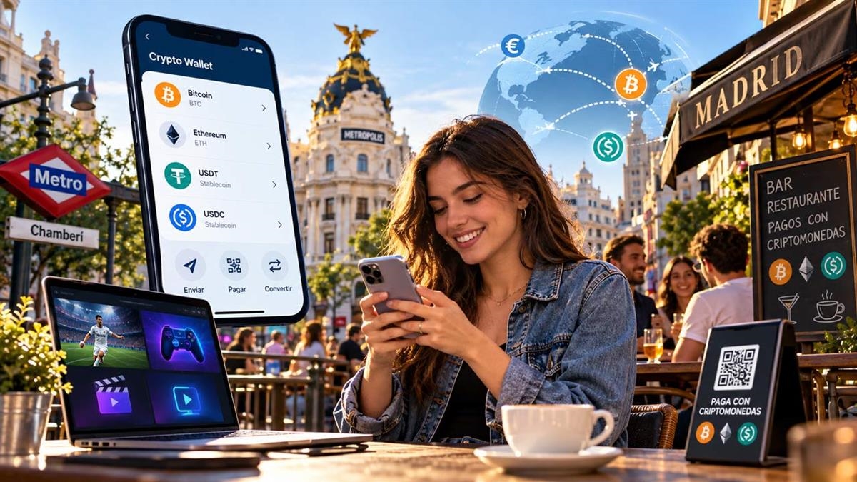 Para muchos jóvenes de Madrid, enviar dinero, pagar facturas y comprar por Internet ya forma parte de su día a día a través del móvil.