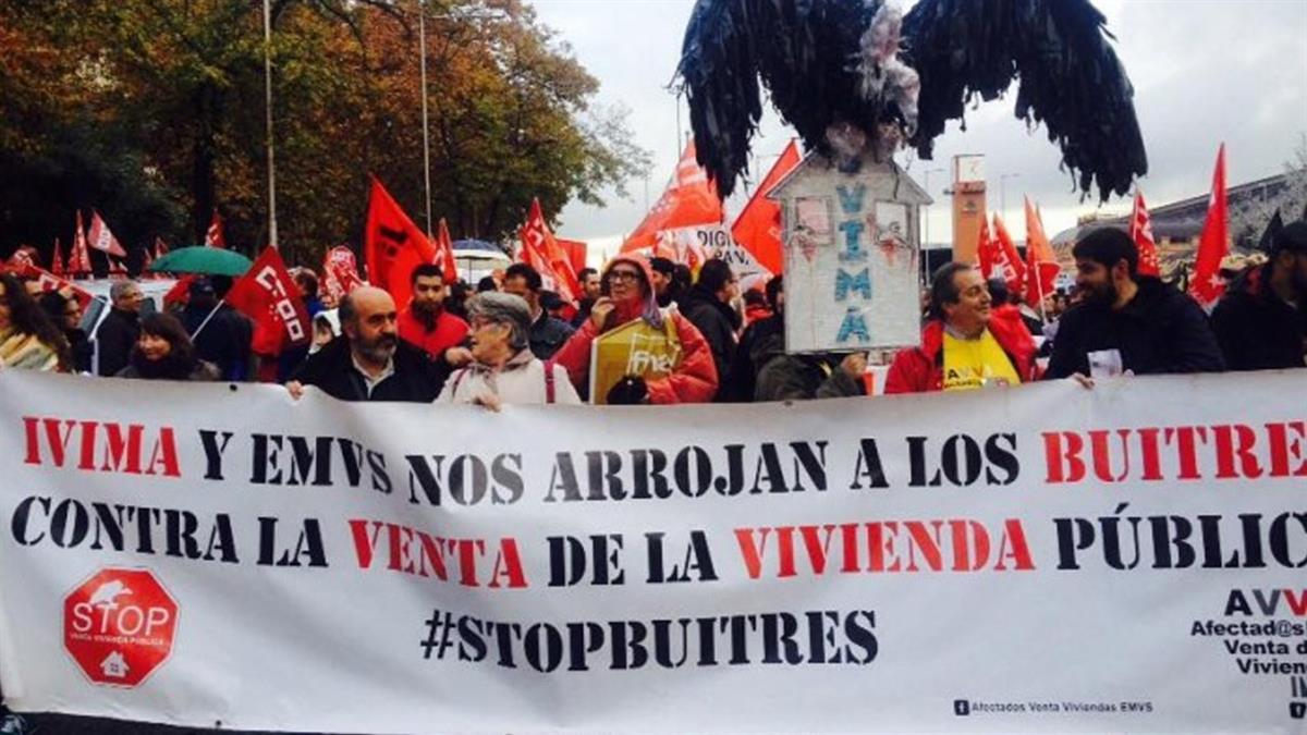 La FRAVM muestra su indignación ante el inminente abono a Encasa Cibeles por la restitución de los pisos de IVIMA tras anular su venta 