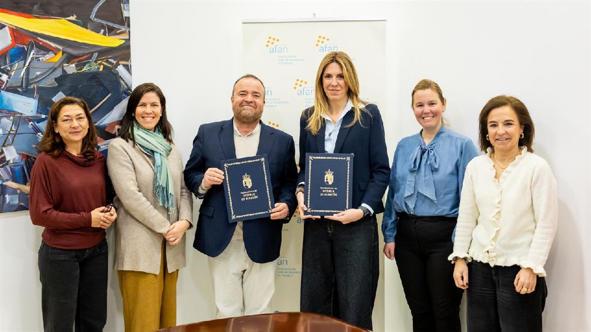 Paloma Tejero ha firmado la prórroga del convenio de colaboración con AFAN