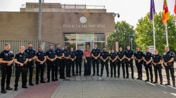 La alcaldesa les ha pedido que esta ciudad siga siendo la que registra menos delitos totales en la Comunidad de Madrid