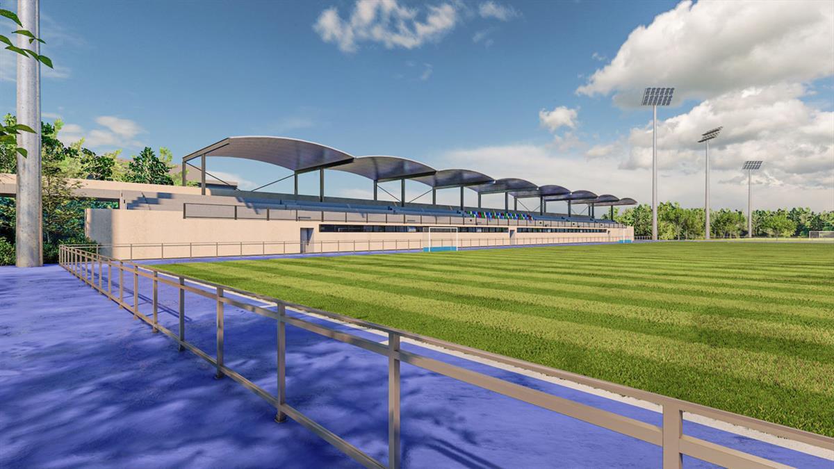 Se instalarán cubiertas en los campos de hockey, de fútbol y de rugby