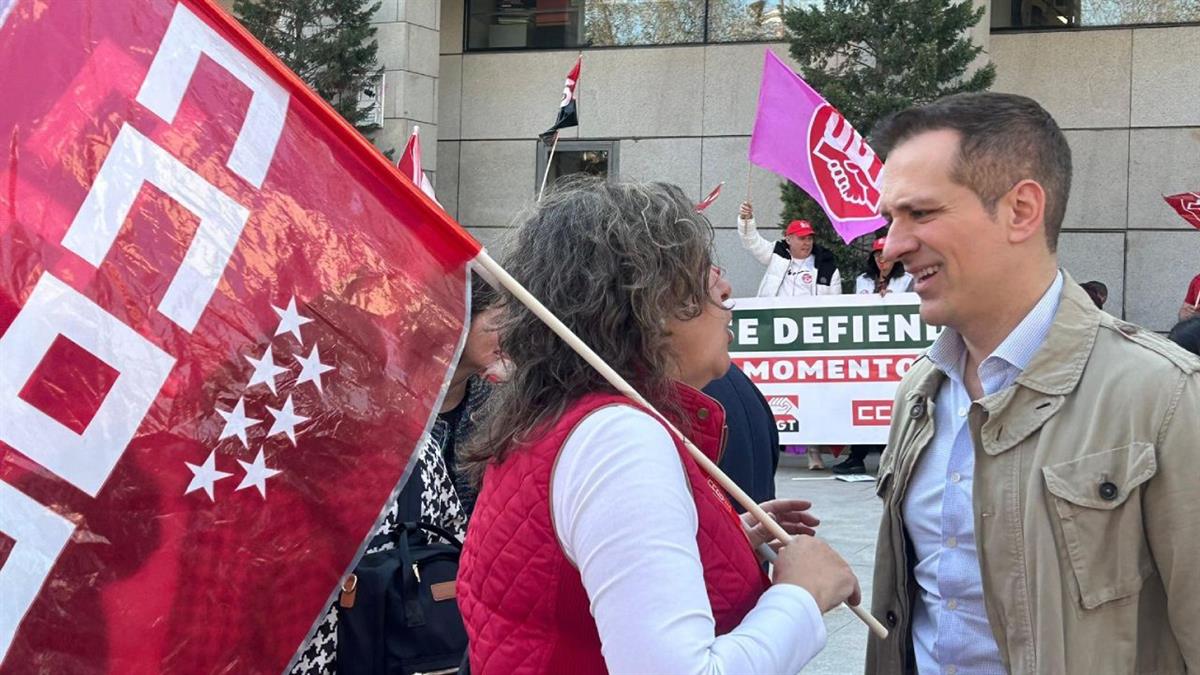 El portavoz, Antonio José Mesa, apoya a los trabajadores en sus movilizaciones por "la gestión y el abandono"