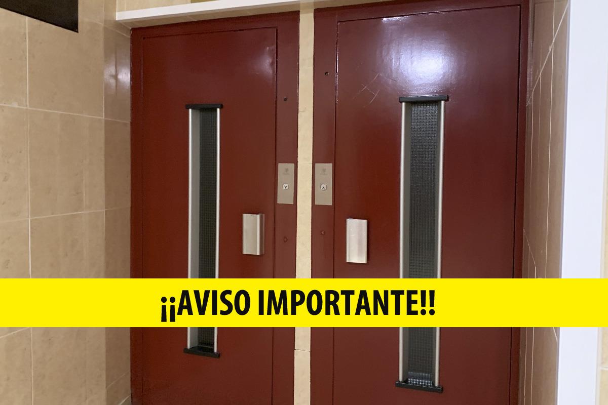Aviso importante de las empresas de ascensores 