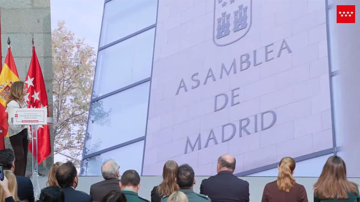 La Comunidad de Madrid reconoce a la Asamblea de Madrid por la aprobación del texto sin la presencia de su presidente