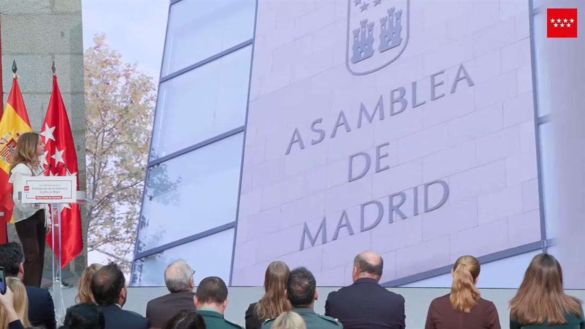 La Comunidad de Madrid reconoce a la Asamblea de Madrid por la aprobación del texto sin la presencia de su presidente