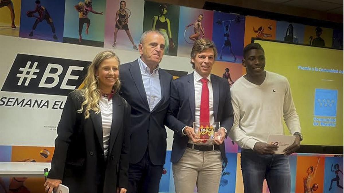 La Comunidad de Madrid, galardonada en los premios BeActive