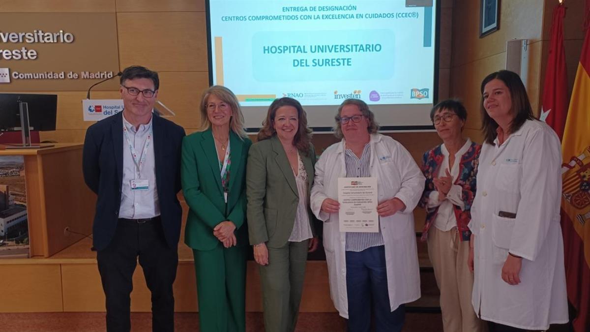 Una distinción concedida por el Centro Español para los Cuidados de Salud Basados en la Evidencia que premia a las instituciones sanitarias