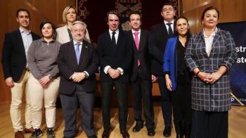 El expresidente participa en un acto junto al alcalde Miguel Ángel Recuenco enmarcado en los eventos del PP local