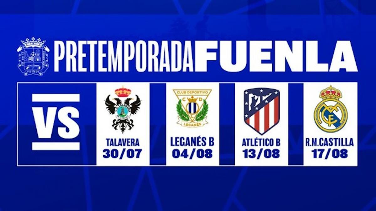 La pretemporada de los azulones incluye cuatro partidos en las cinco semanas de preparación