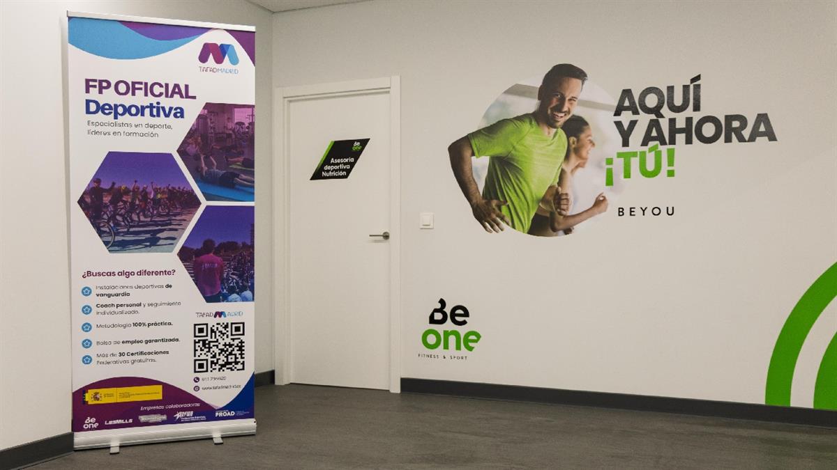 BeOne Boadilla cuenta con la BeOne Academy, que imparte certificados de profesionalidad