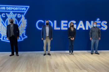 Campaña conjunta del Ayuntamiento, el CD Leganés y UNELE