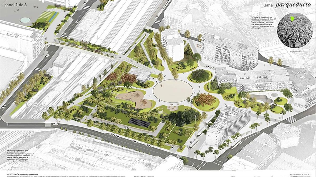 La propuesta del estudio Diaz Doncel arquitectos fue elegida por unanimidad del jurado gracias a su “acertada ordenación y calidad paisajística”