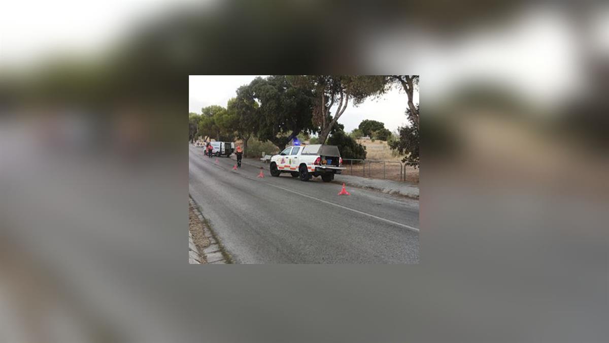 Los voluntarios de la agrupación civil de Villaviciosa de Odón están trabajando para reducir los efectos de las tormentas