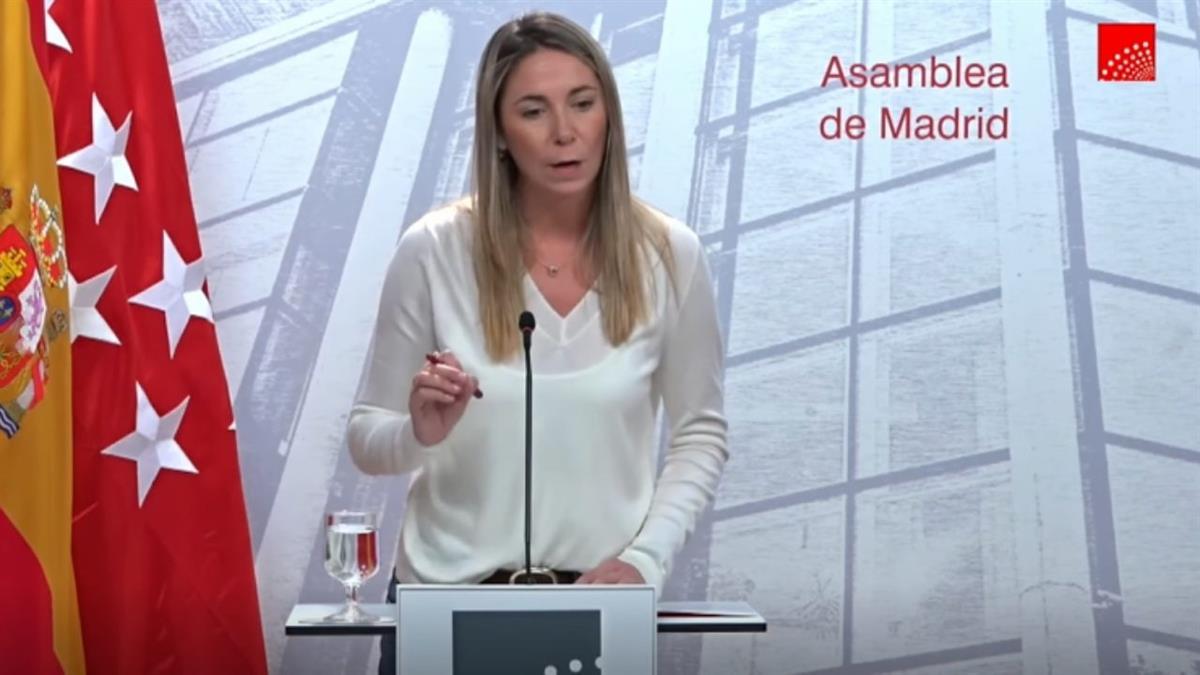 La portavoz socialista en la Asamblea, Mar Espinar, ha anunciado el registro de una Proposición No de Ley