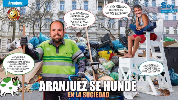 "Aranjuez se hunde en la suciedad"