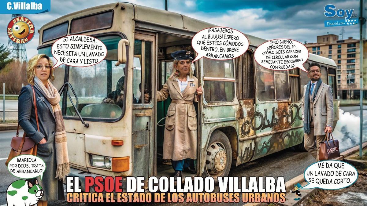 PSOE Collado Villalba exige mejoras urgentes en autobuses y taxis