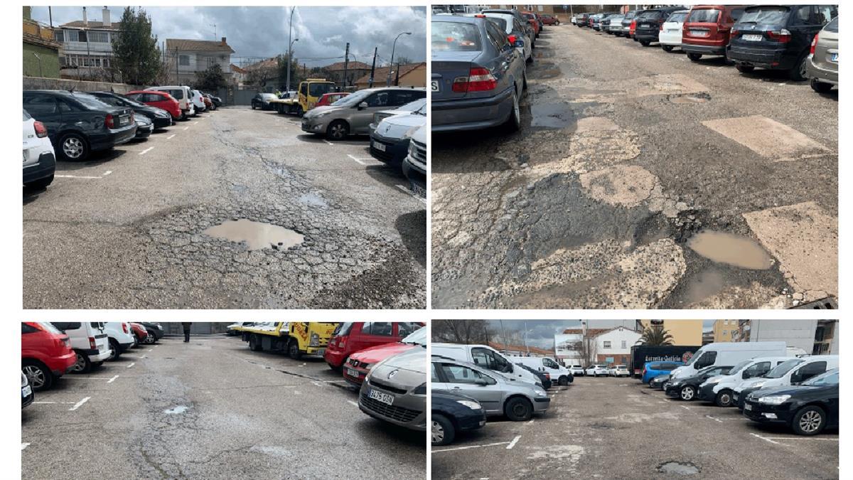 Los socialistas exigen el arreglo del parking de la calle Nicolasa Fernández