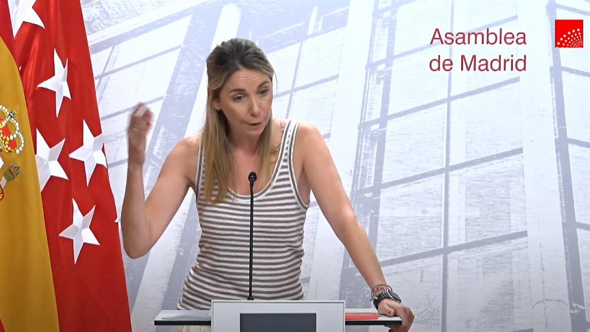 La portavoz del PSOE en Madrid saca a la palestra la polémica en torno al gasto en defensa
