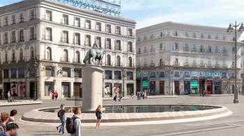 La zona aledaña al Km 0 ya es totalmente peatonal