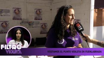 ¡Visitamos el Punto Violeta! Por unas Fiestas de Fuenlabrada libres de violencias machistas