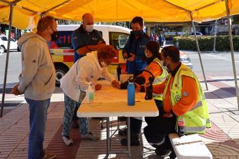Protección civil ha instalado tres carpas en Ciudad Lineal, Villaverde y Usera