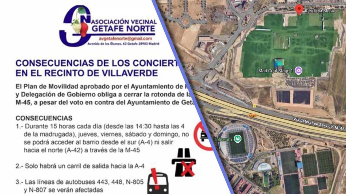 La Asociación de Vecinos de Getafe Norte denuncia ruido, problemas de movilidad y colapso del municipio