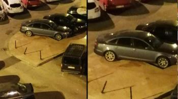 Los vecinos se encuentran coches aparcados en las aceras peatonales