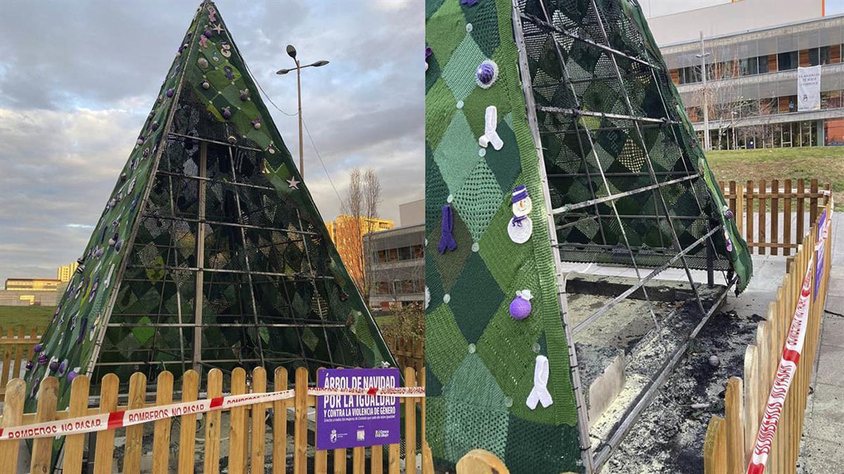 El Gobierno de Coslada ha condenado el incendio del Árbol por la Igualdad y contra las Violencias hacia las Mujeres
