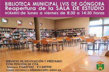 Lee toda la noticia 'Reabre la sala de estudio de la biblioteca municipal Luis de Góngora'