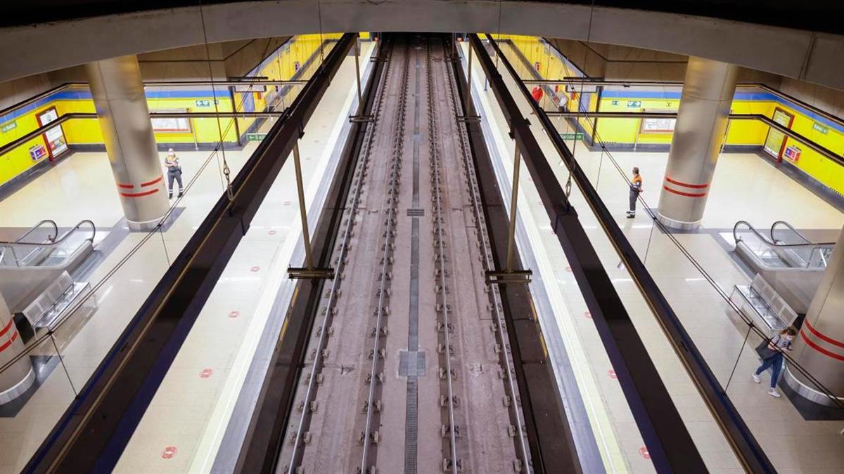 Se podrá volver al aeropuerto en Metro desde Nuevos Ministerios, una vez finalizados los trabajos de renovación integral de la plataforma de vía entre Colombia y Mar de Cristal