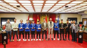 Recibimiento de honor a los campeones de España de Fútbol Sala 