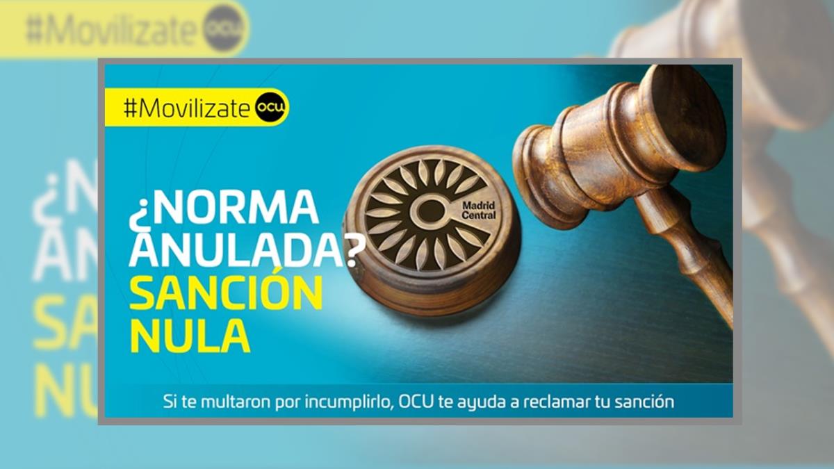 La normativa para la emisión de gases contaminantes queda anulada y la OCU defiende que, sin ley, aquellos sancionados deben poder reclamar su dinero