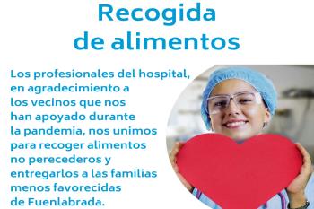 Los profesionales del hospital han lanzado esta iniciativa en colaboración con la Red Solidaria de Fuenlabrada