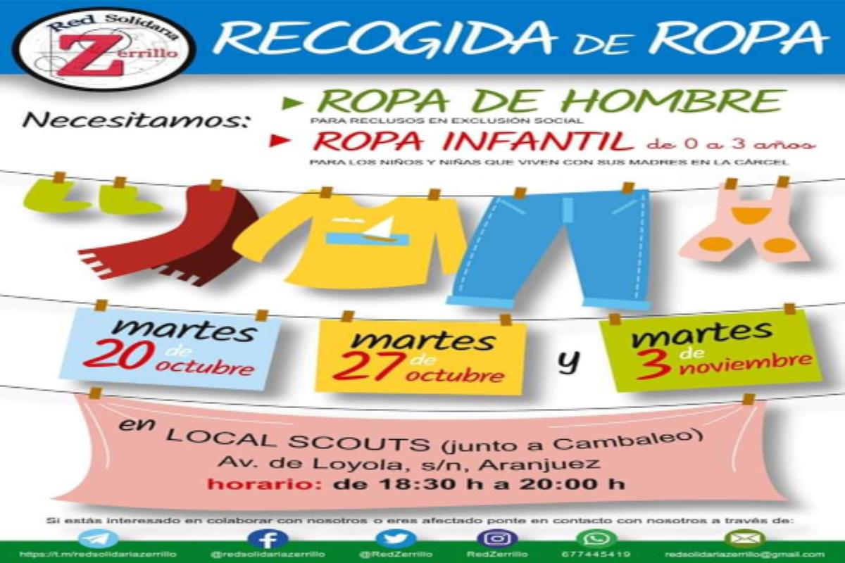 Necesitamos ropa infantil y de hombre