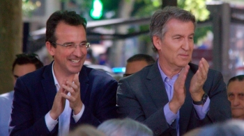 Recuenco reivindica en Leganés "una política limpia, útil y valiente" junto a Feijóo