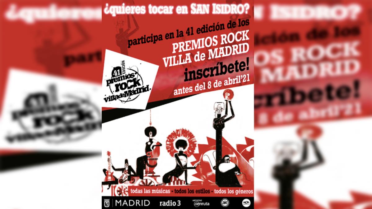 Apúntate a la 41º Edición de los Premios Rock Villa de Madrid 