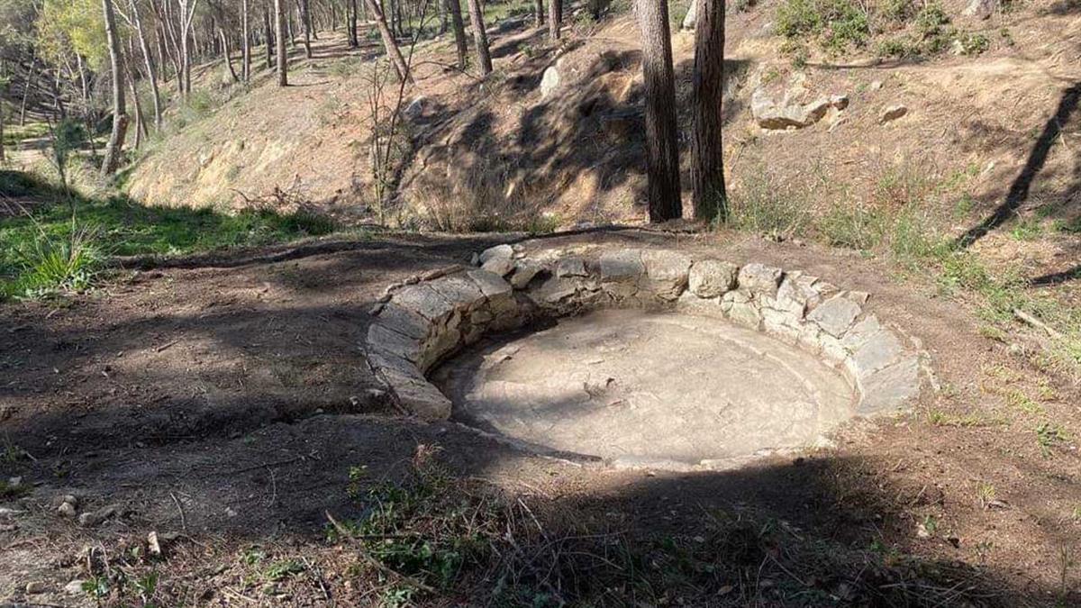 Esta zona se ha rehabilitado en el marco de los trabajos de recuperación