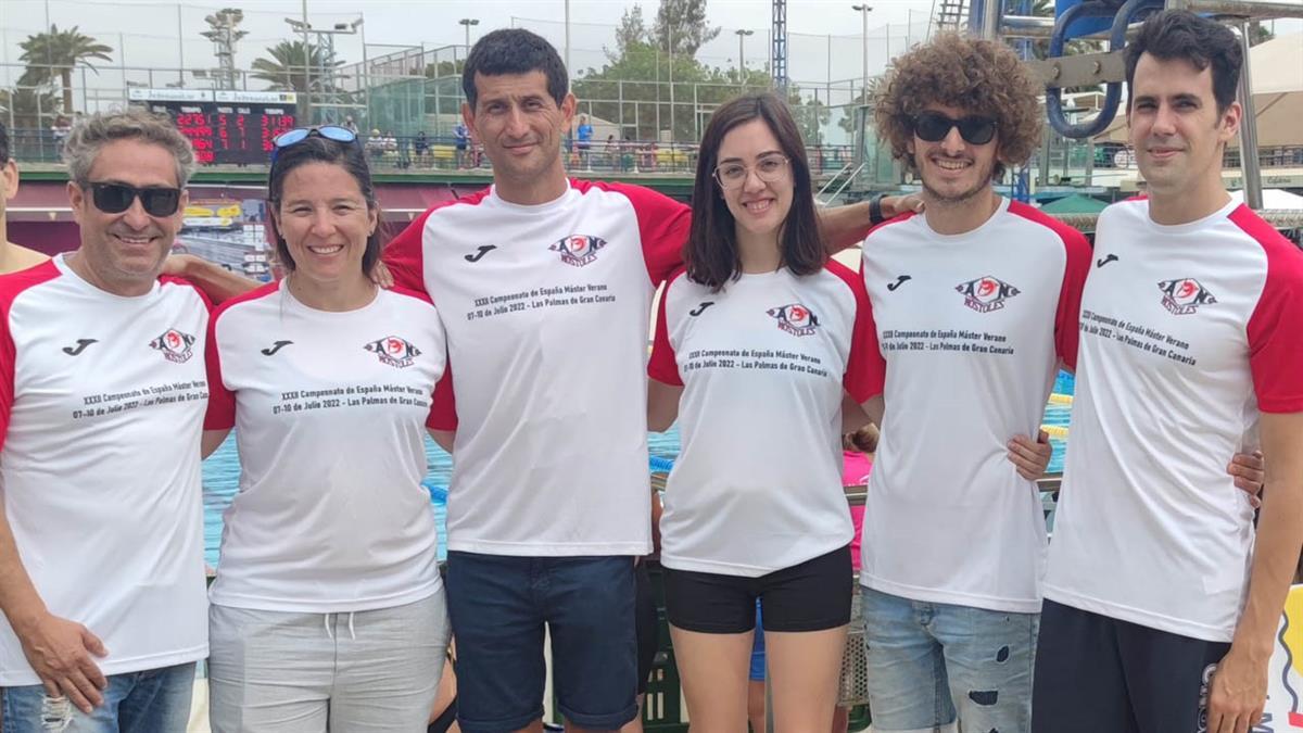 Los nadadores mostoleños se hicieron con siete medallas en la competición nacional, celebrada en Las Palmas