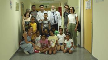 Los menores participan en el programa “Vacaciones en paz” en Rivas