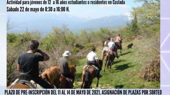 La actividad consiste en una jornada en la Sierra de Madrid en la que se combinarán actividades de naturaleza con la participación en una ruta a caballo